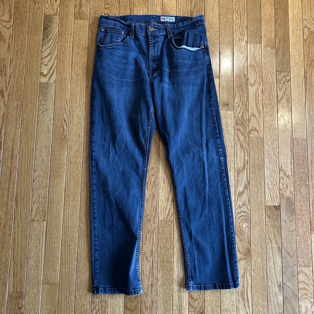 Wrangler Men's Jeans Size 34x30 (Actual 32x30)‎ Blue Pants Straight Fit Western